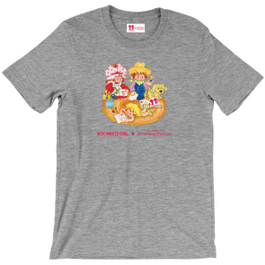 BOY MEETS GIRL® x Strawberry Shortcake BTS Heather Grey Unisex Vintage Tee