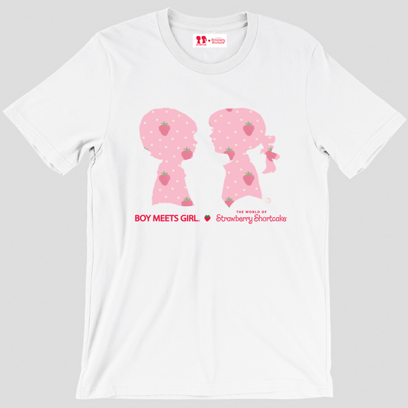 BOY MEETS GIRL® x Strawberry Shortcake BTS White Unisex Adult Tee