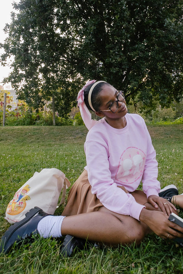 BOY MEETS GIRL® x Strawberry Shortcake BTS Pink Crew Sweatshirt